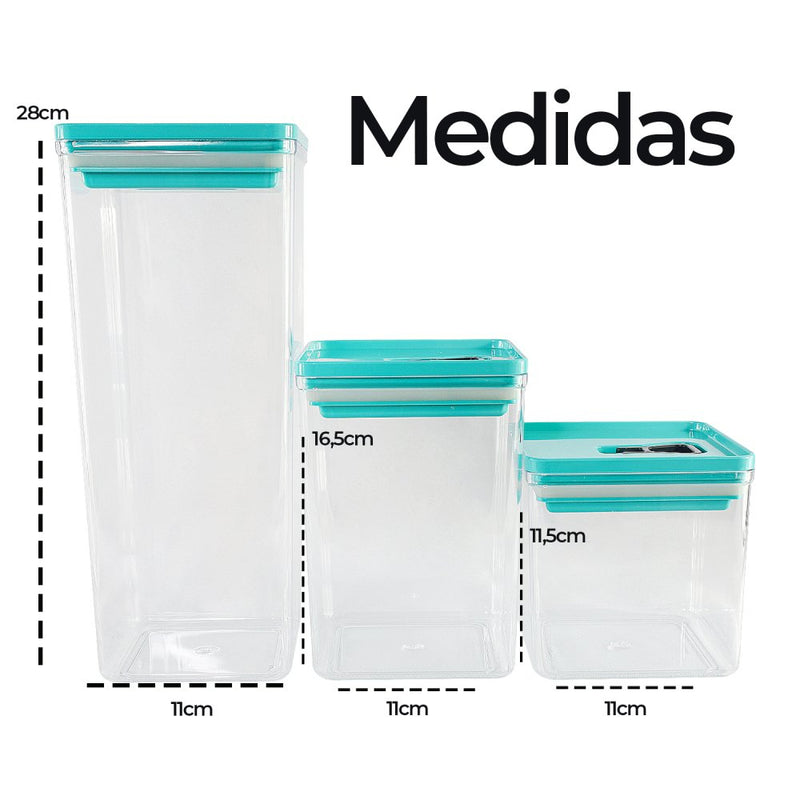 Kit Organizador Hermético Dubai 5 Litros - Sortidos