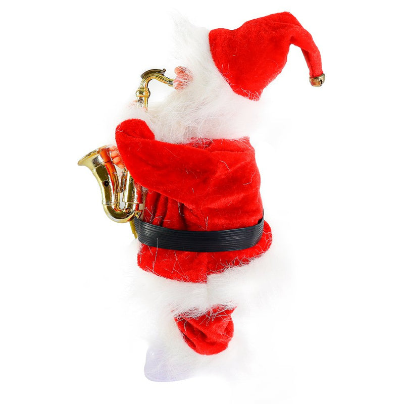 Papai Noel Musical Com Movimento E Saxofone